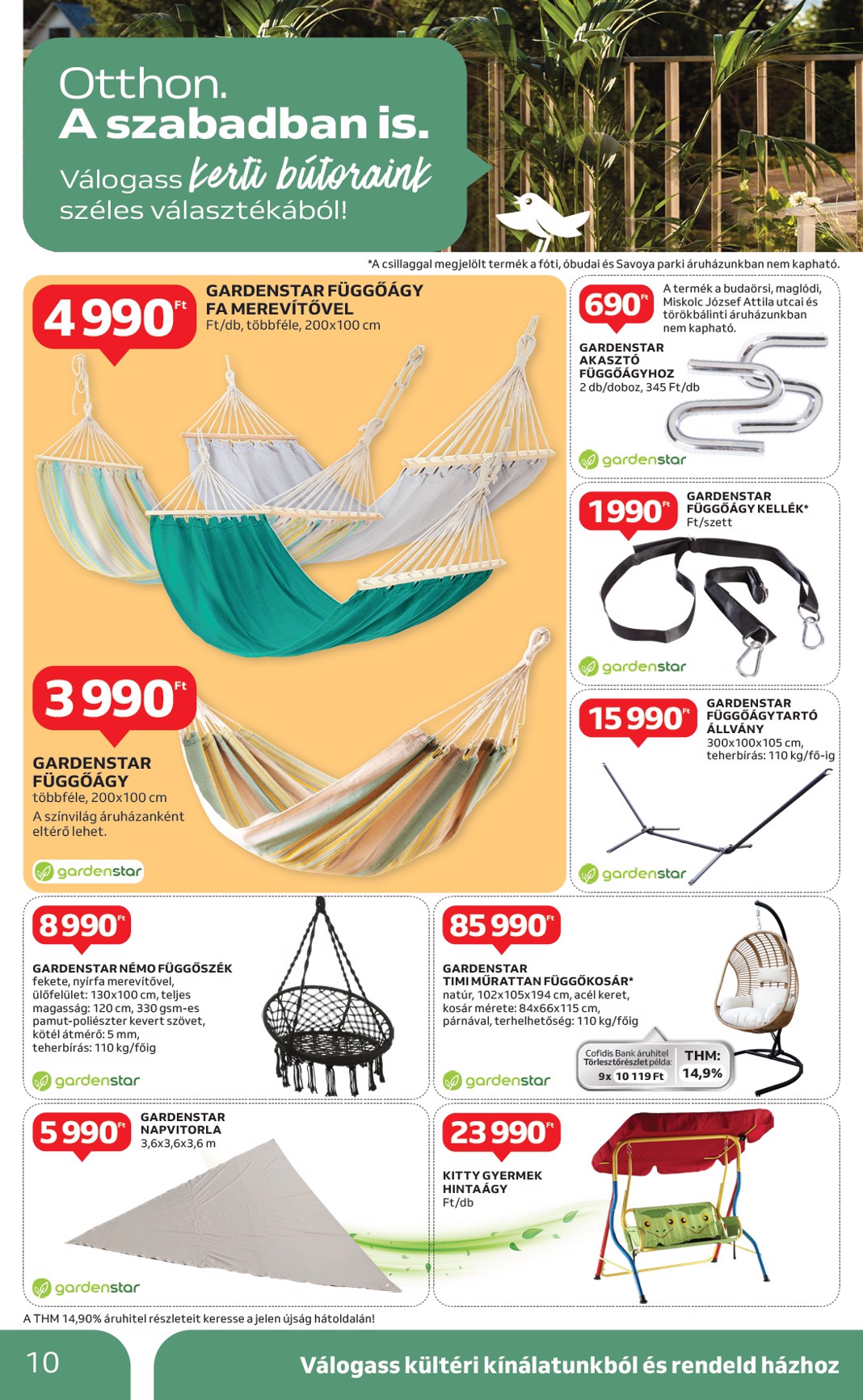 auchan - Auchan - Ki a szabadba - Hipermarket akciós újság, érvényes 04.24. - 05.14. - page: 10