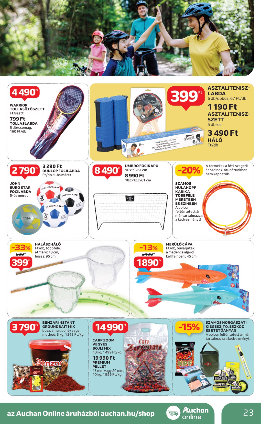 auchan - Auchan - Ki a szabadba - Hipermarket akciós újság, érvényes 04.24. - 05.14. - page: 23