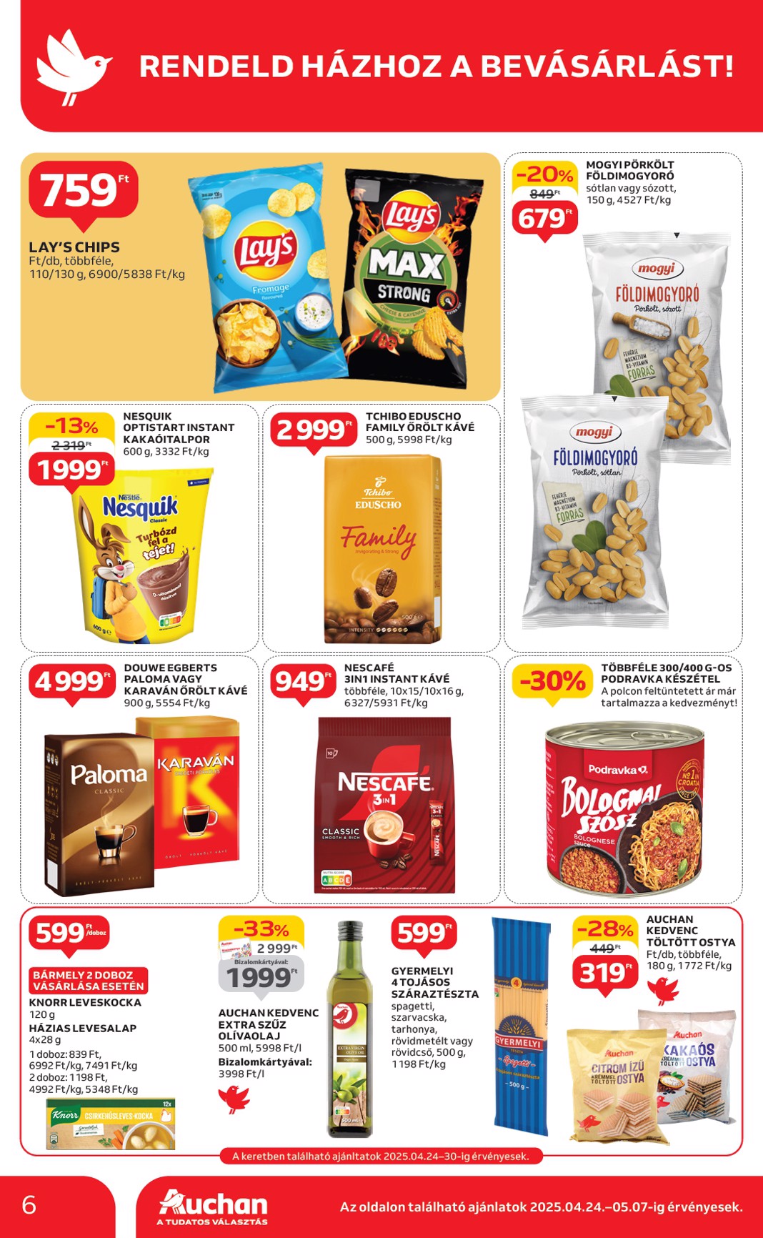 auchan - Auchan Szupermarket akciós újság, érvényes 04.24. - 04.30. - page: 6