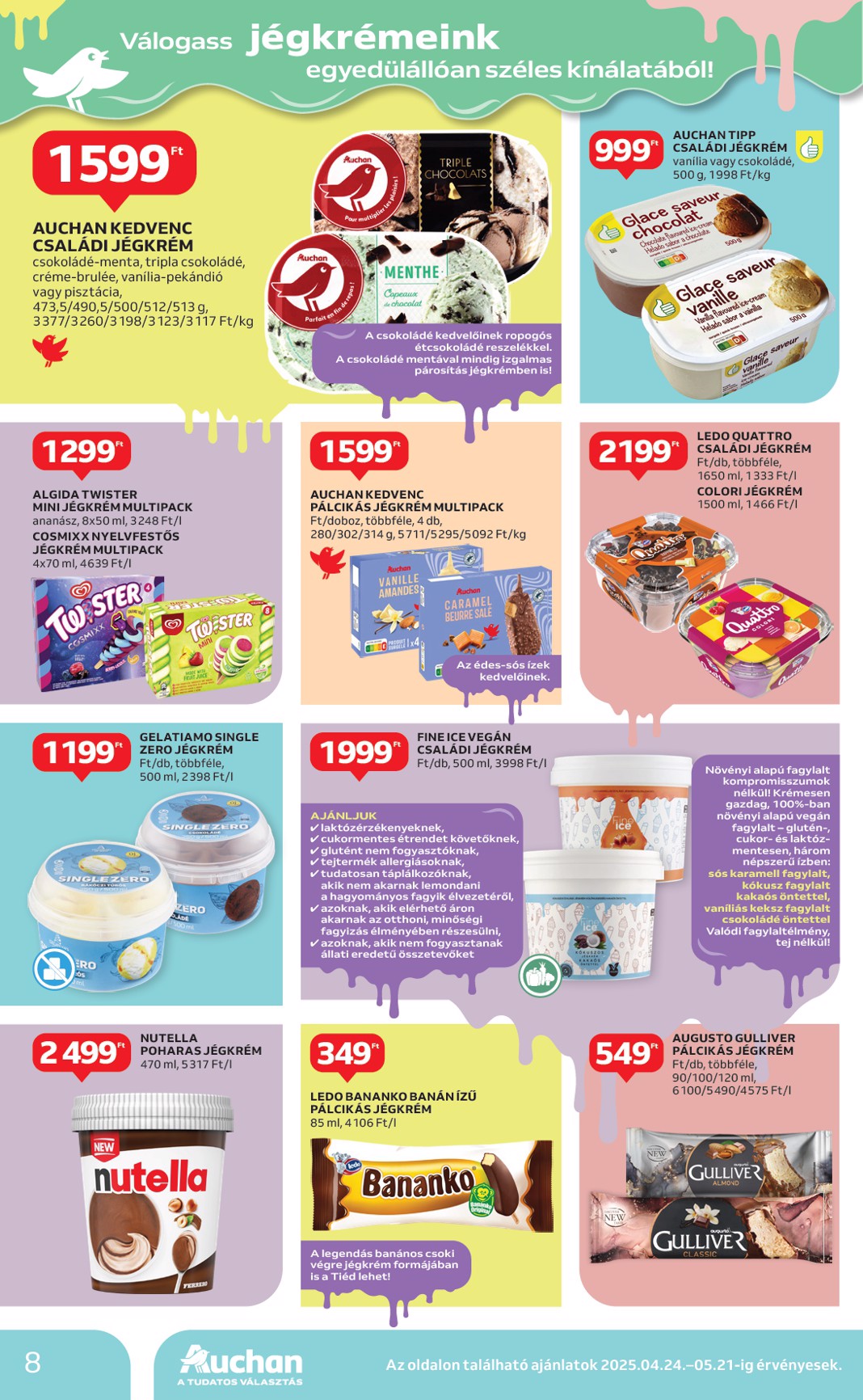 auchan - Auchan Szupermarket akciós újság, érvényes 04.24. - 04.30. - page: 8