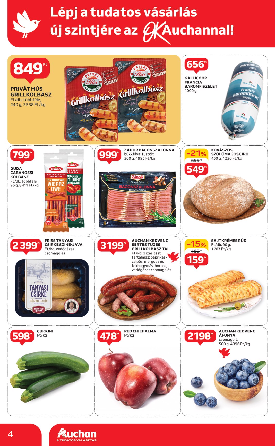 auchan - Auchan Szupermarket akciós újság, érvényes 04.24. - 04.30. - page: 4