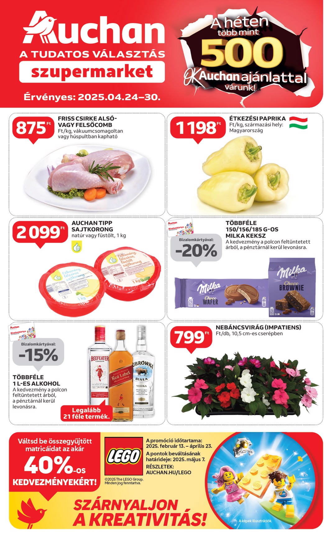 auchan - Auchan Szupermarket akciós újság, érvényes 04.24. - 04.30.