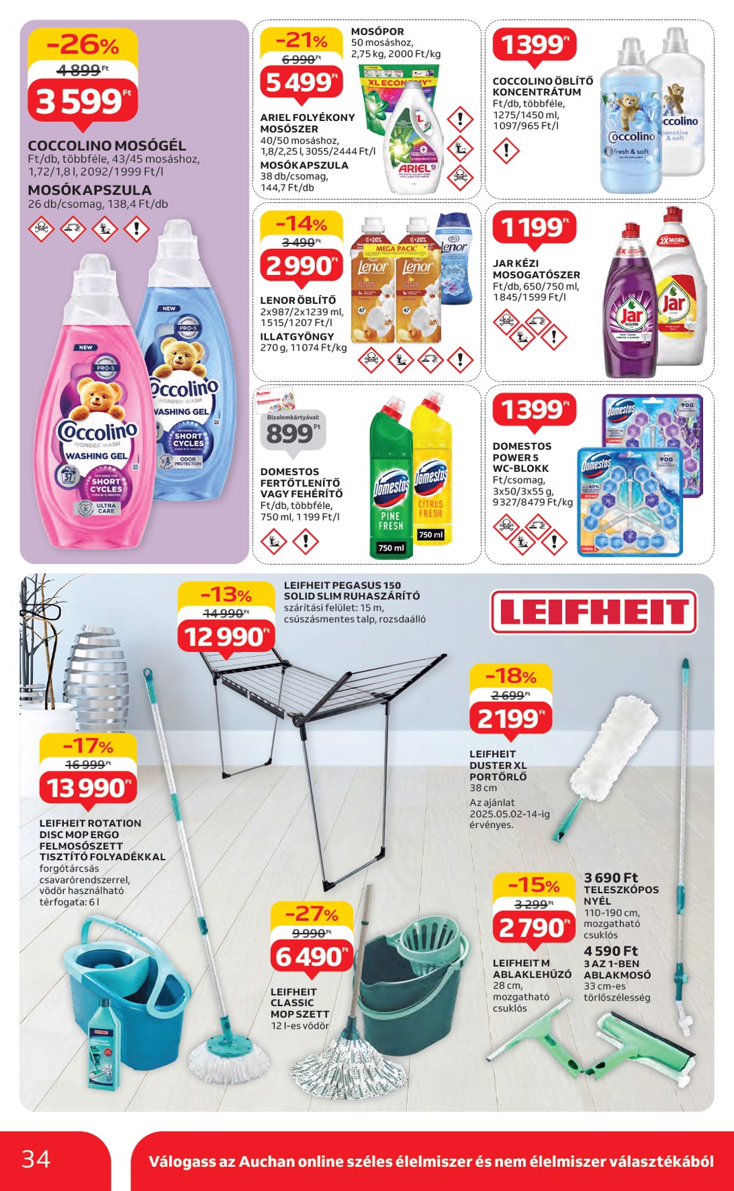 auchan - Auchan akciós újság, érvényes 05.02. - 05.07. - page: 34 auchan - Auchan akciós újság, érvényes 05.02. - 05.07. - page: 34
