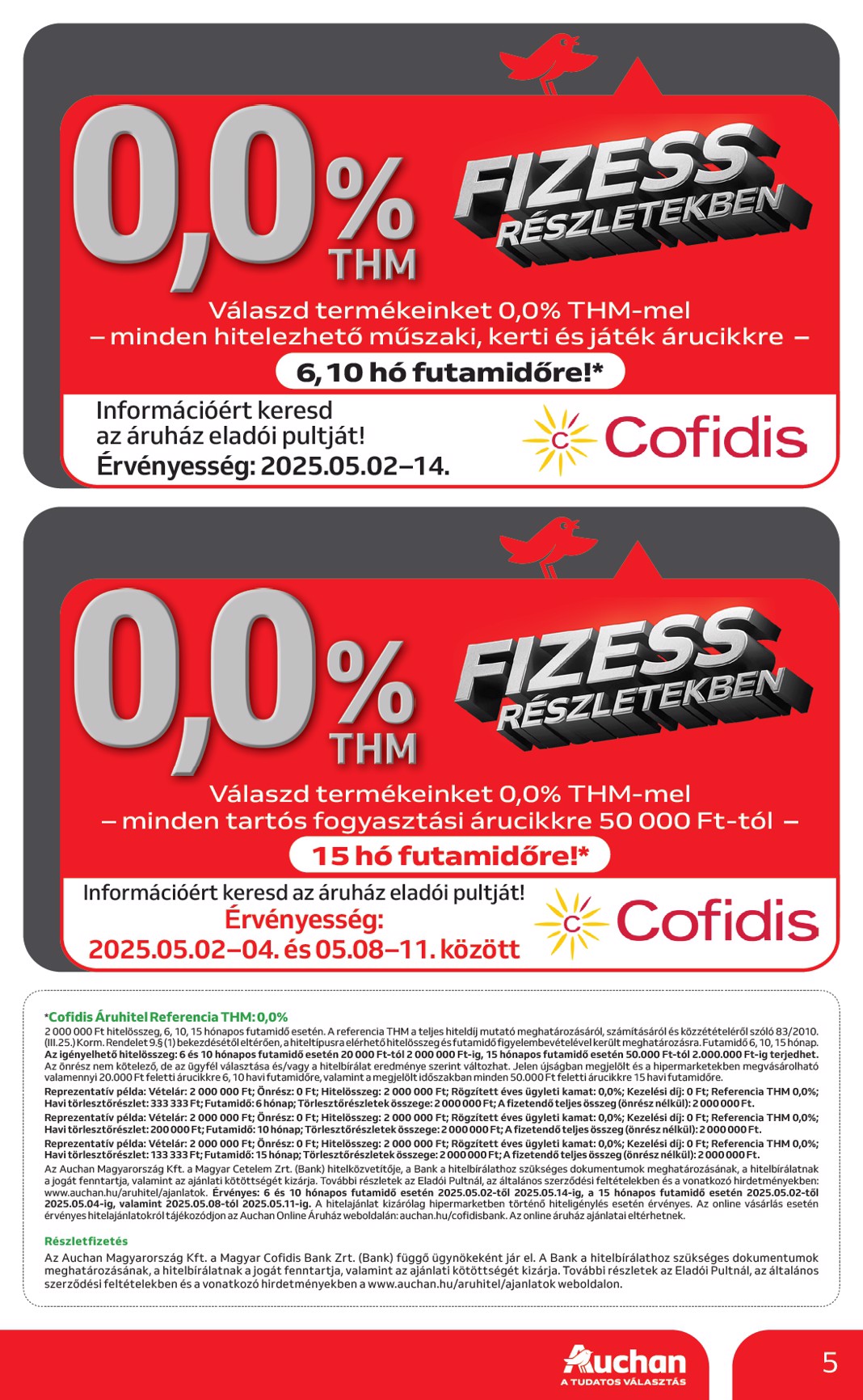 auchan - Auchan - Háztartási készülékek akciós újság, érvényes 05.02. - 05.14. - page: 5