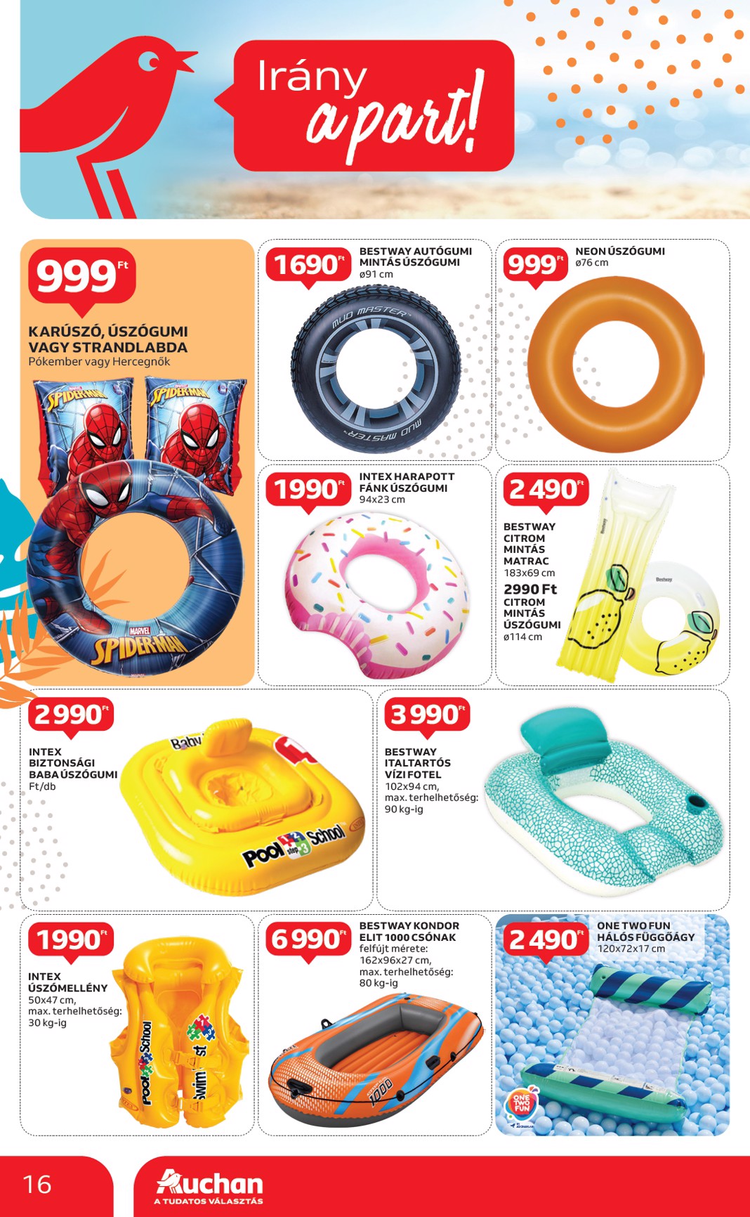 auchan - Auchan - Strand ajánlataink akciós újság, érvényes 05.02. - 05.28. - page: 16