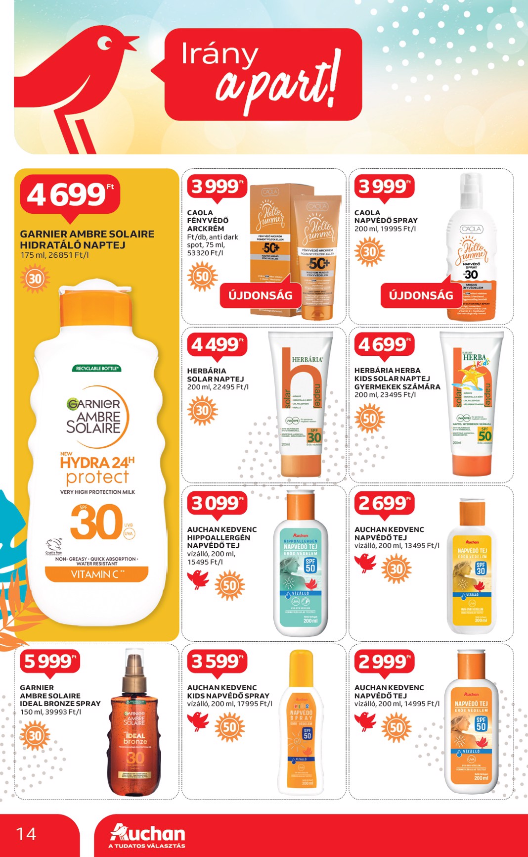 auchan - Auchan - Strand ajánlataink akciós újság, érvényes 05.02. - 05.28. - page: 14