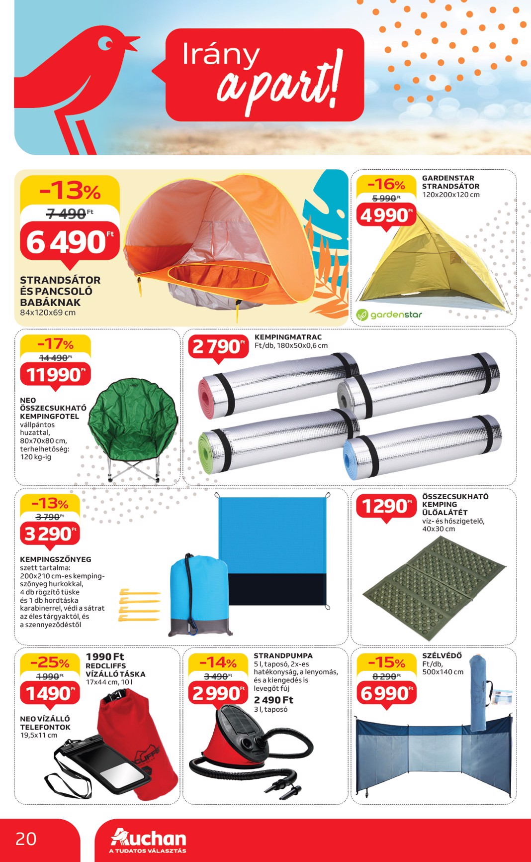 auchan - Auchan - Strand ajánlataink akciós újság, érvényes 05.02. - 05.28. - page: 20