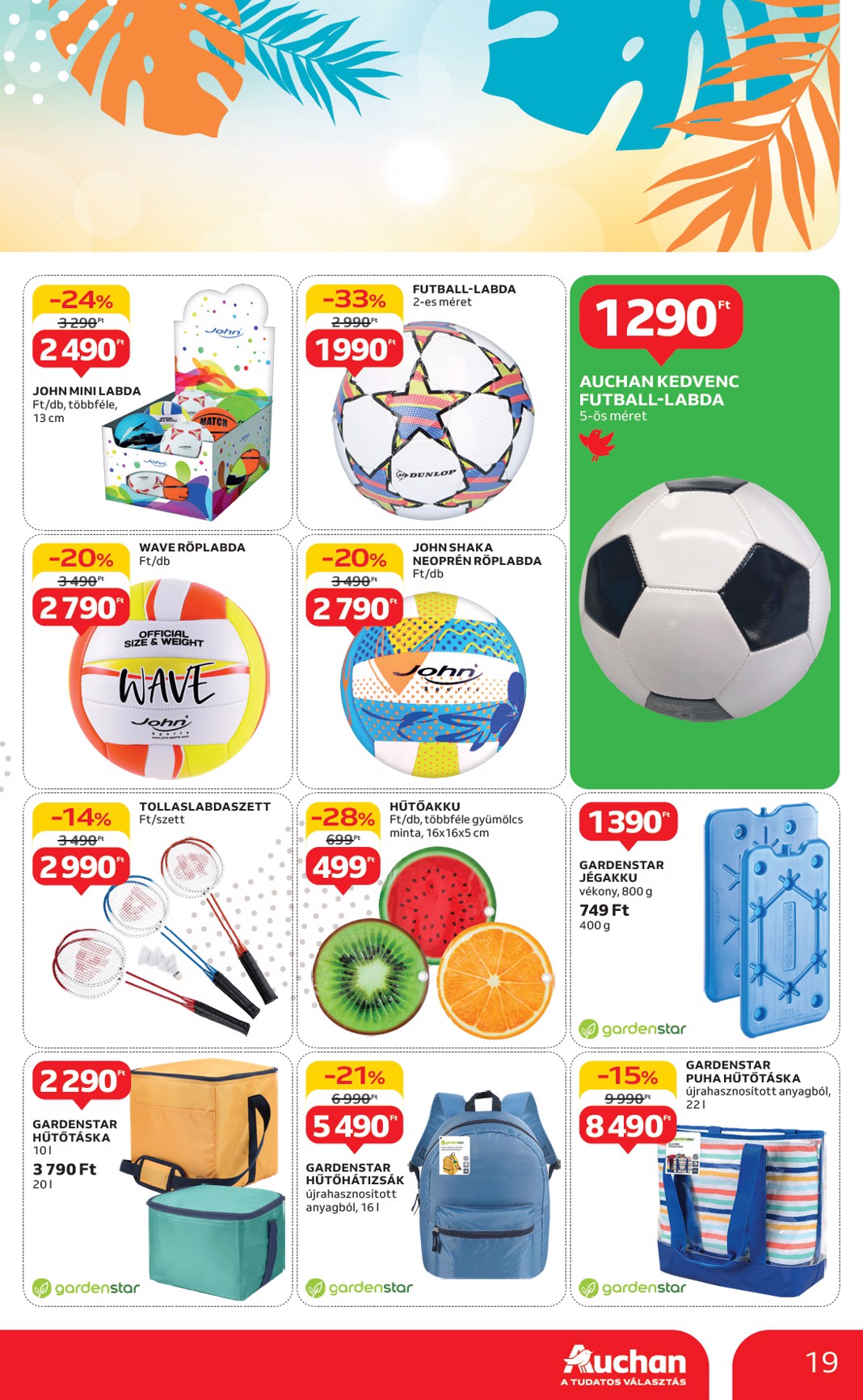 auchan - Auchan - Strand ajánlataink akciós újság, érvényes 05.02. - 05.28. - page: 19