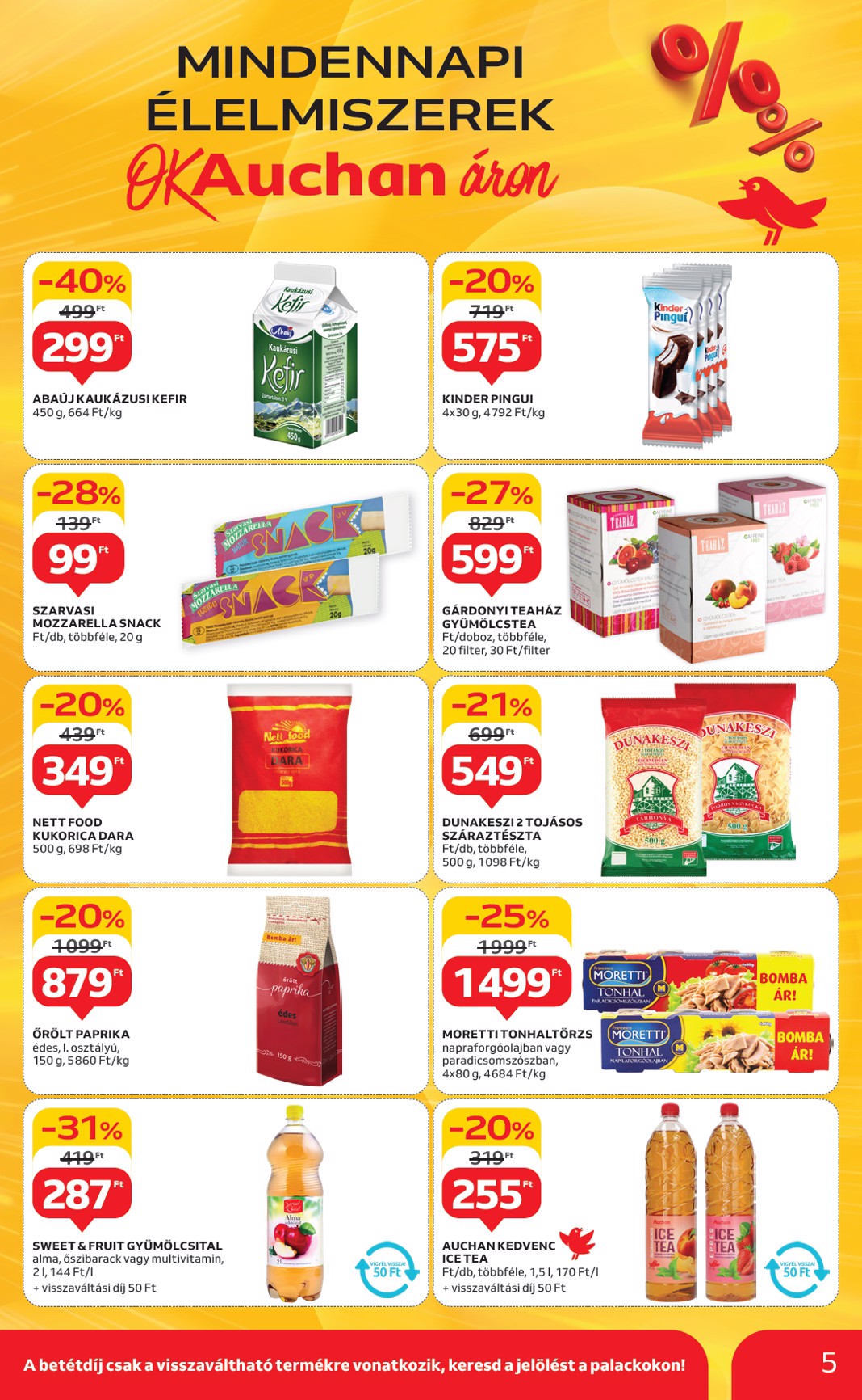 auchan - Auchan szupermarket akciós újság, érvényes 05.08. - 05.14. - page: 5
