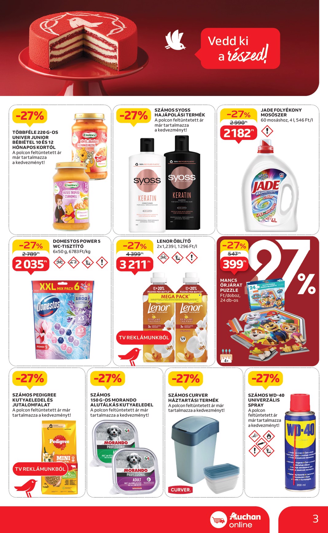 auchan - Auchan szupermarket akciós újság, érvényes 05.08. - 05.14. - page: 3