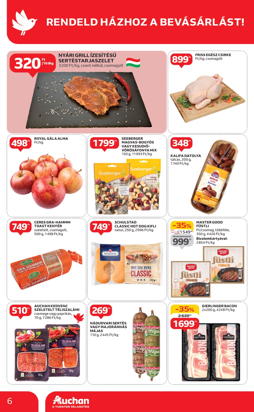 auchan - Auchan szupermarket akciós újság, érvényes 05.08. - 05.14. - page: 6