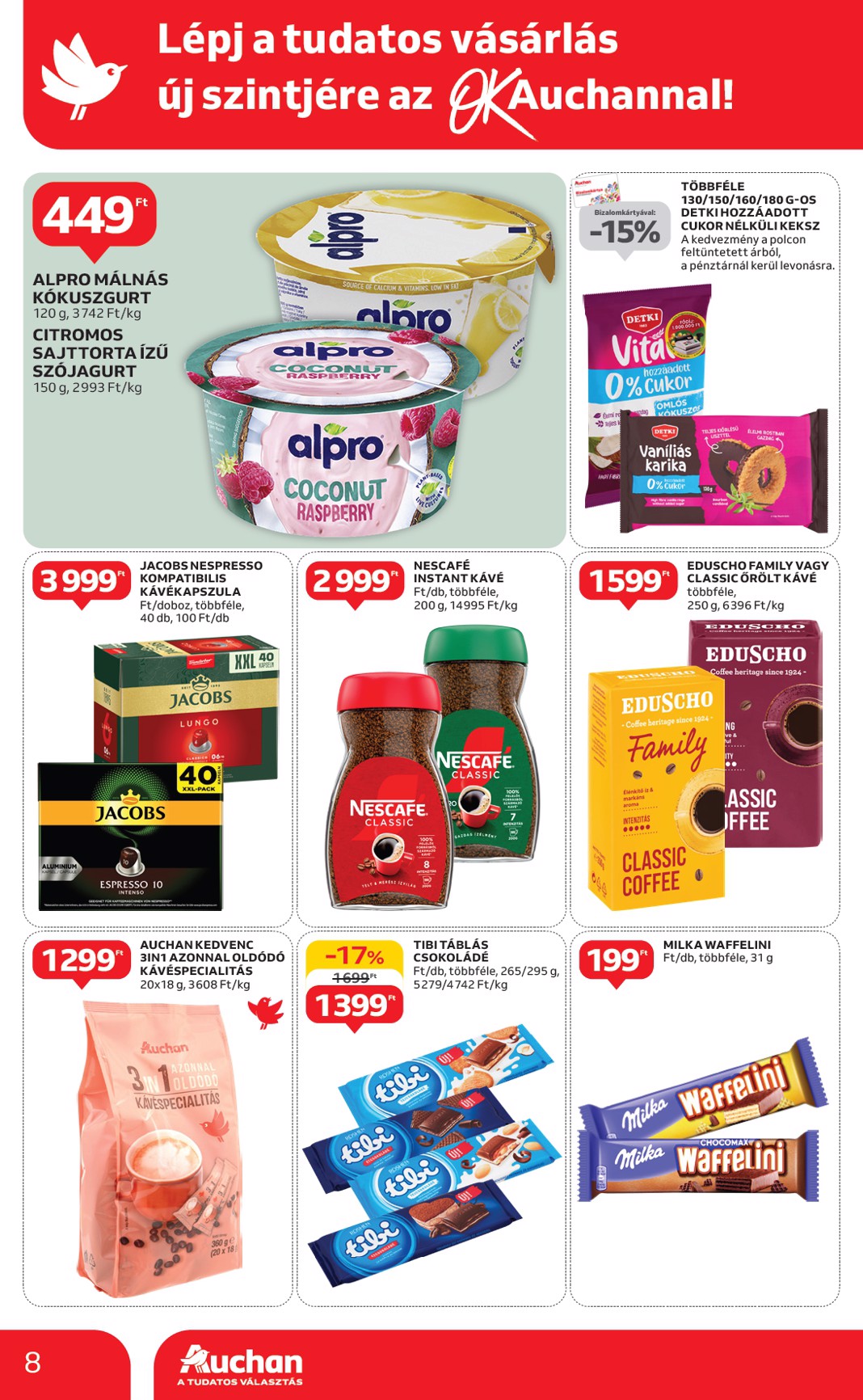 auchan - Auchan szupermarket akciós újság, érvényes 05.08. - 05.14. - page: 8