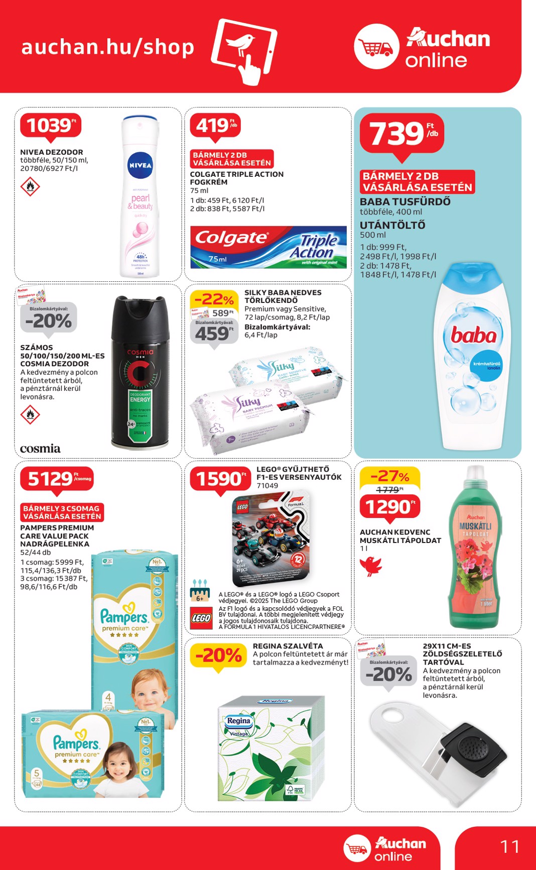 auchan - Auchan szupermarket akciós újság, érvényes 05.08. - 05.14. - page: 11