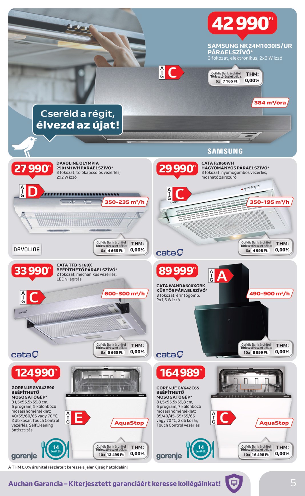 auchan - Auchan - Beépíthető gépeink akciós újság, érvényes 05.08. - 06.04. - page: 5
