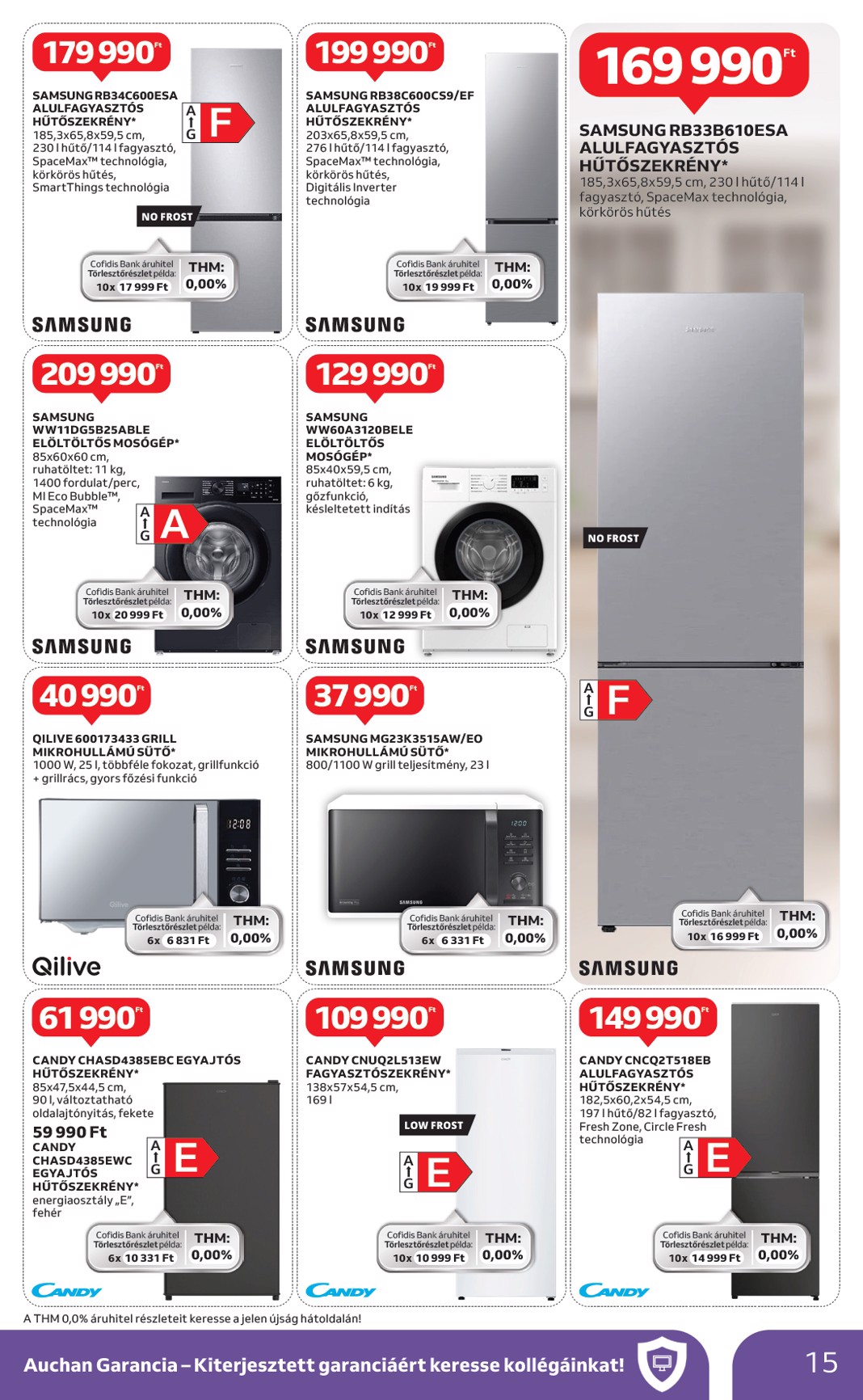 auchan - Auchan - Háztartási készülékeink akciós újság, érvényes 05.08. - 05.21. - page: 15