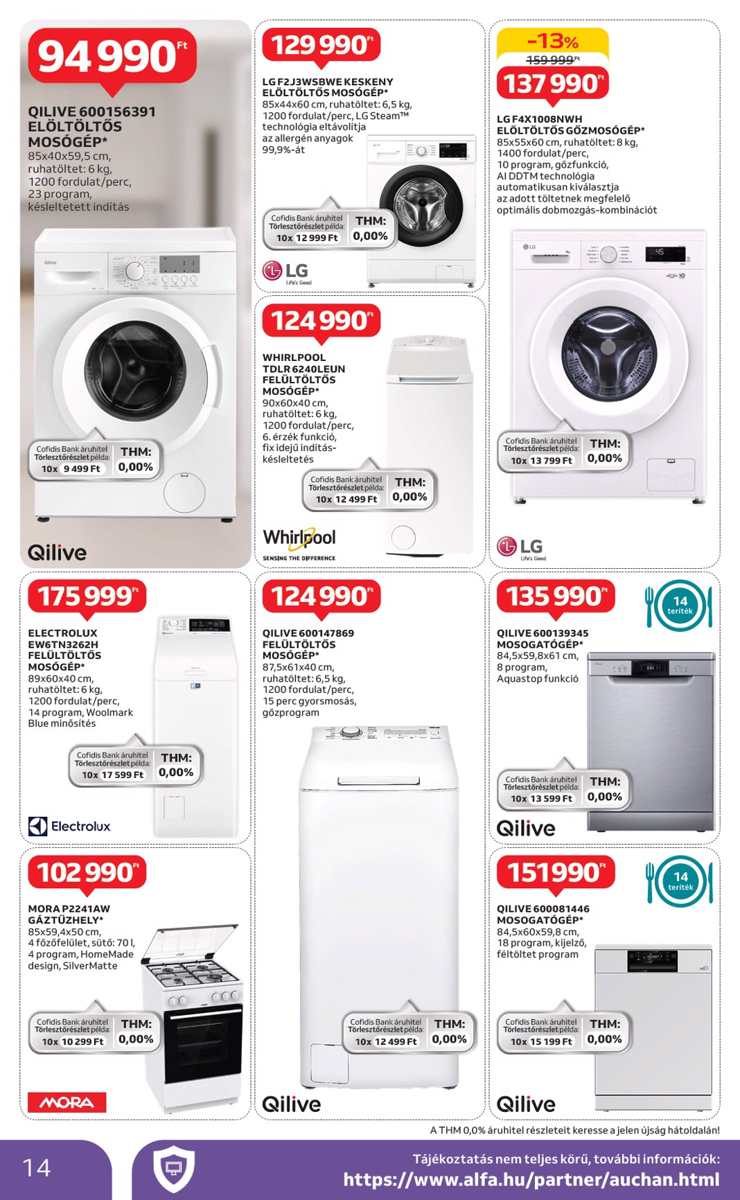 auchan - Auchan - Háztartási készülékeink akciós újság, érvényes 05.08. - 05.21. - page: 14