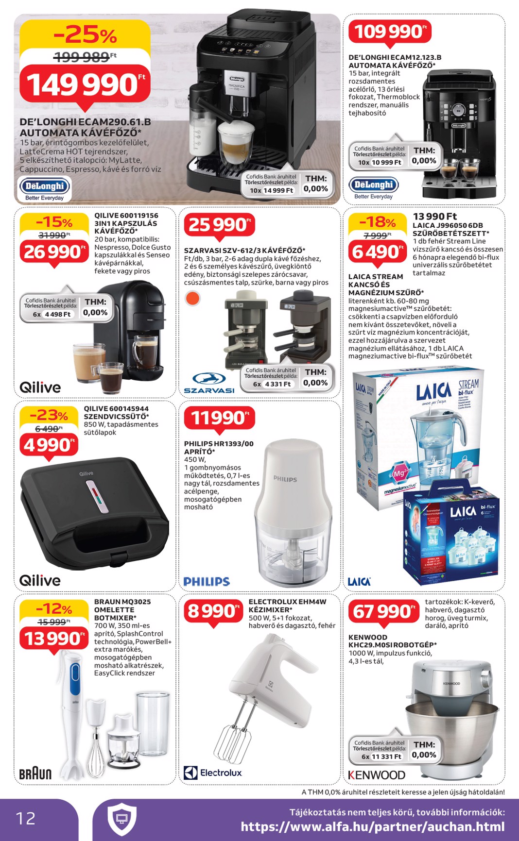 auchan - Auchan - Háztartási készülékeink akciós újság, érvényes 05.08. - 05.21. - page: 12