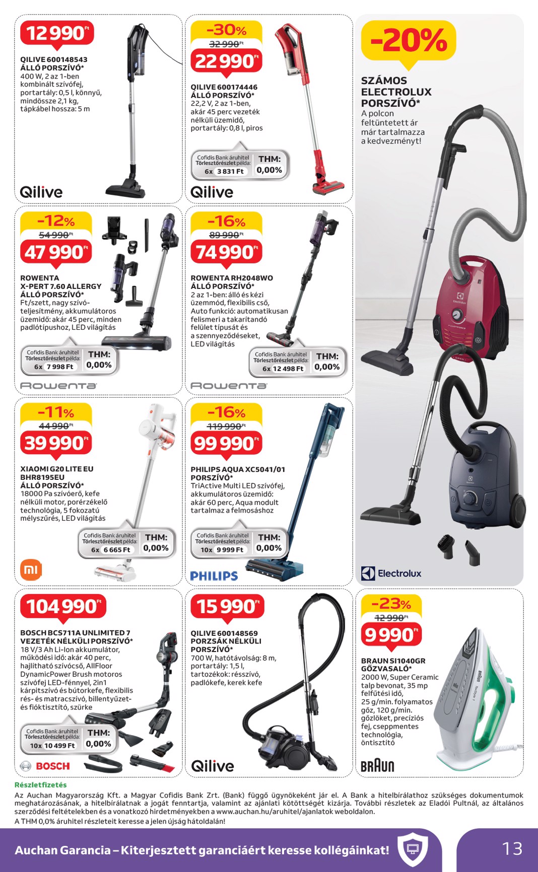 auchan - Auchan - Háztartási készülékeink akciós újság, érvényes 05.08. - 05.21. - page: 13
