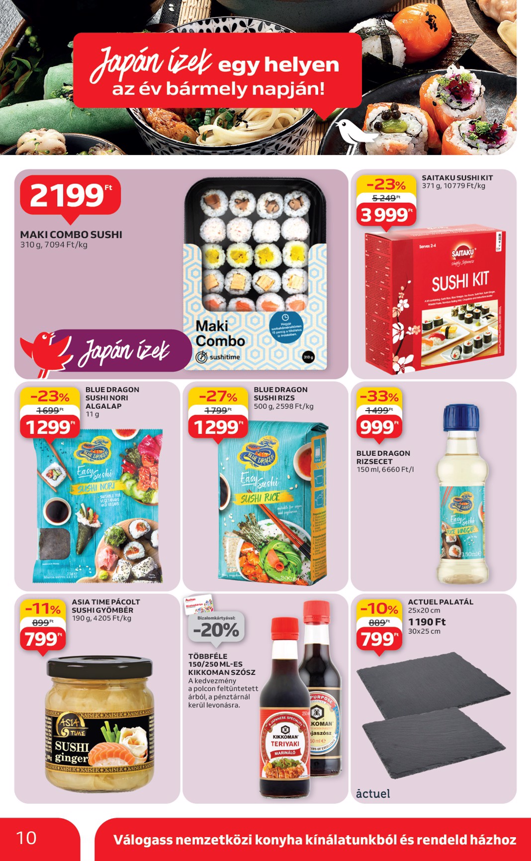 auchan - Auchan - Nemzetközi konyha ajánlataink akciós újság, érvényes 05.08. - 05.21. - page: 10