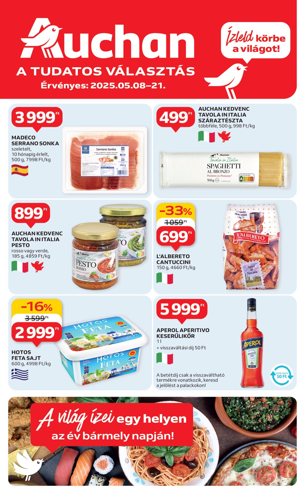 auchan - Auchan - Nemzetközi konyha ajánlataink akciós újság, érvényes 05.08. - 05.21.