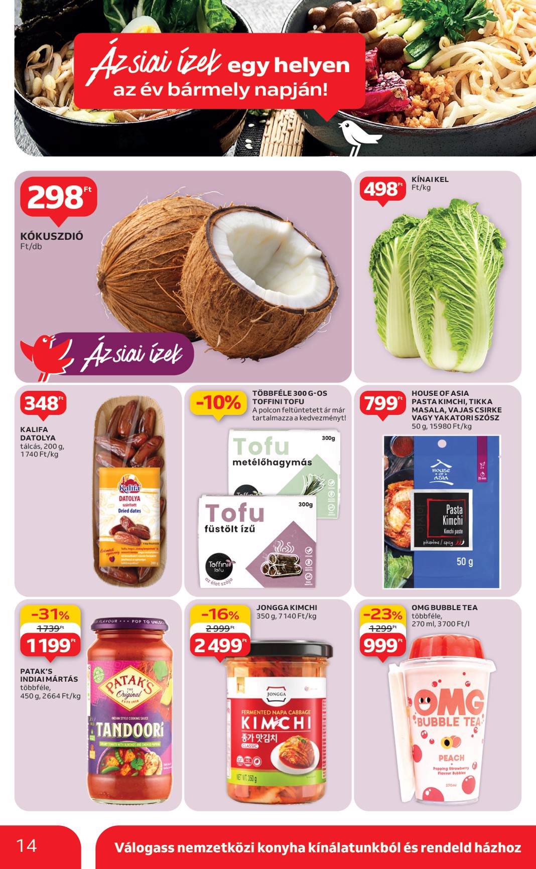 auchan - Auchan - Nemzetközi konyha ajánlataink akciós újság, érvényes 05.08. - 05.21. - page: 14
