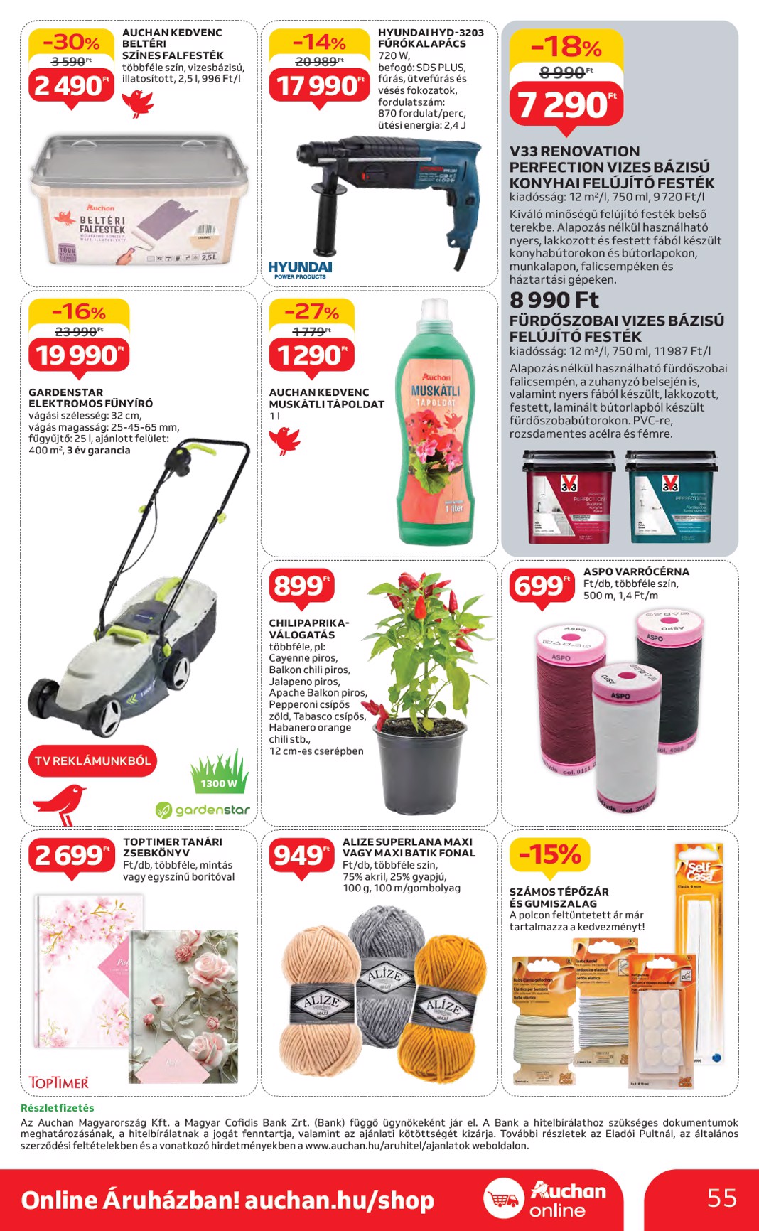 auchan - Auchan akciós újság, érvényes 05.08. - 05.14. - page: 55 auchan - Auchan akciós újság, érvényes 05.08. - 05.14. - page: 55