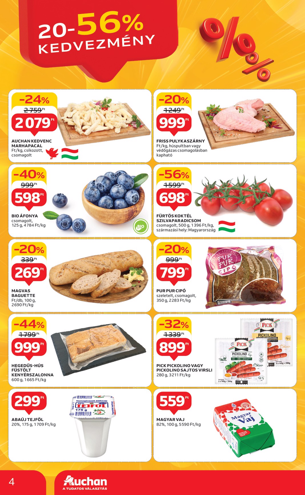 auchan - Auchan szupermarket akciós újság, érvényes 05.15. - 05.21. - page: 4