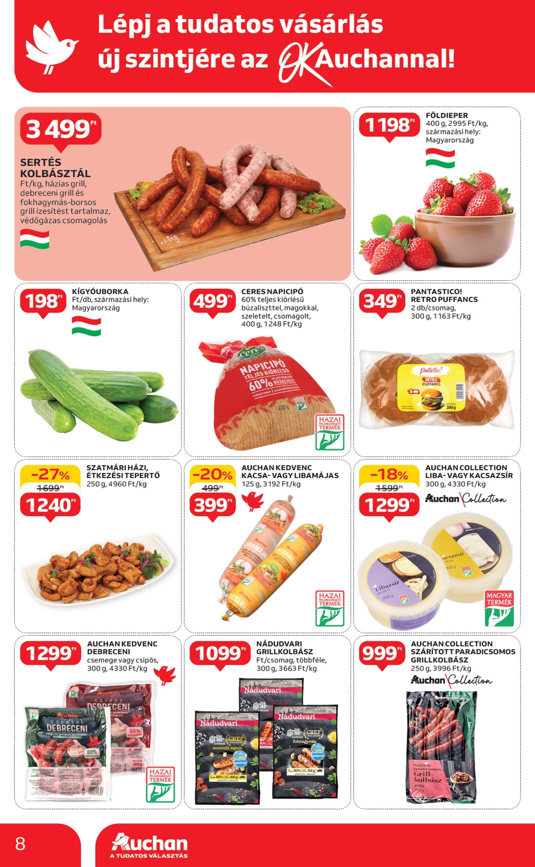 auchan - Auchan szupermarket akciós újság, érvényes 05.15. - 05.21. - page: 8