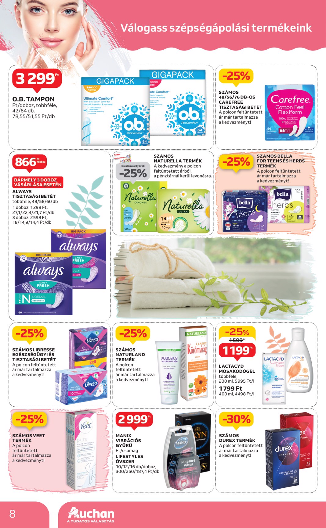auchan - Auchan - Szépségápolási ajánlataink akciós újság, érvényes 05.22. - 06.04. - page: 8