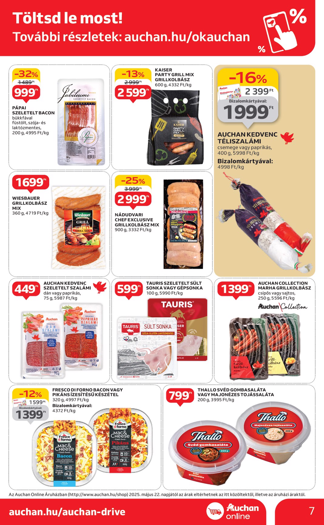 auchan - Auchan szupermarket akciós újság, érvényes 05.22. - 05.28. - page: 7
