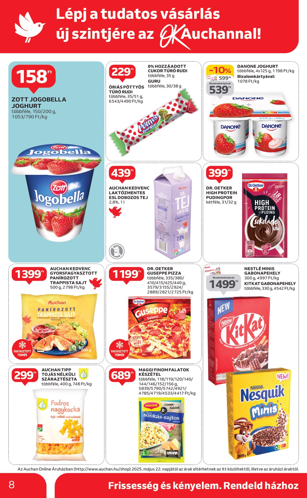 auchan - Auchan szupermarket akciós újság, érvényes 05.22. - 05.28. - page: 8