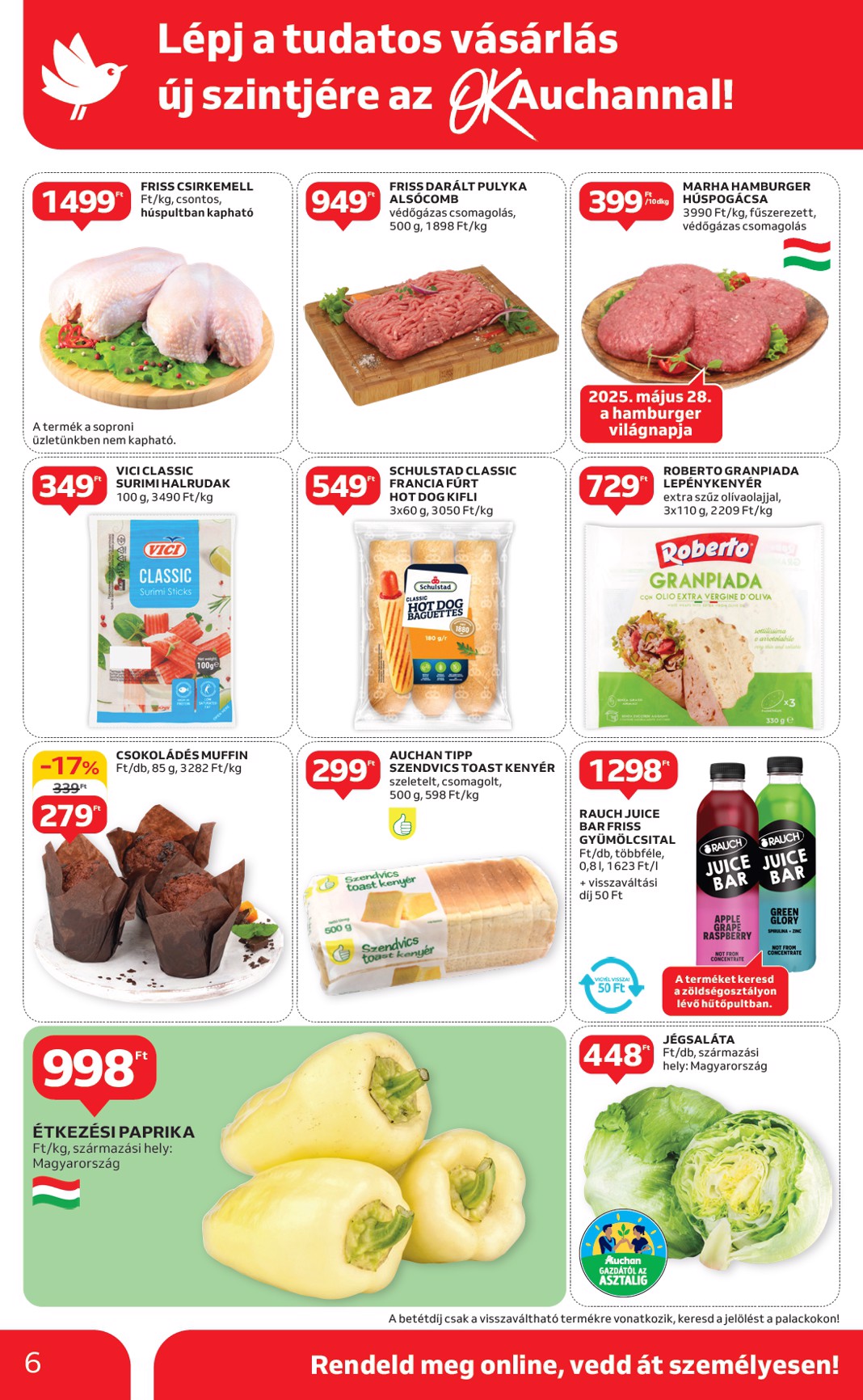 auchan - Auchan szupermarket akciós újság, érvényes 05.22. - 05.28. - page: 6