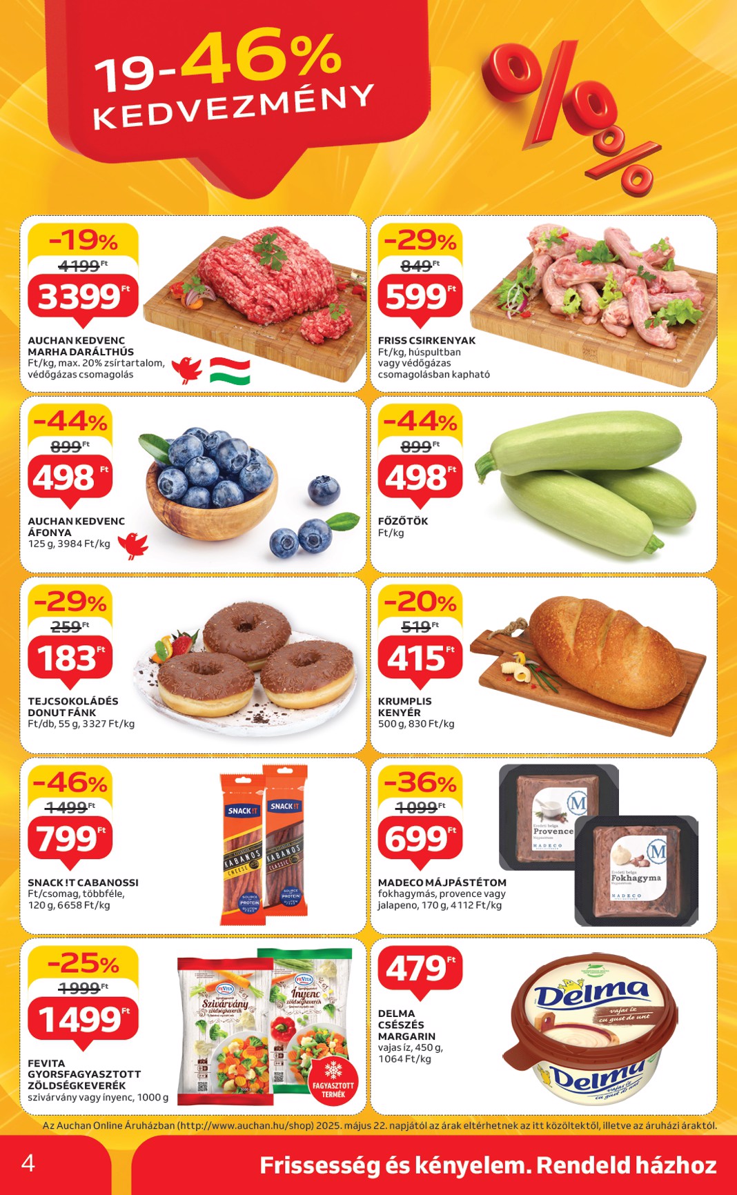 auchan - Auchan szupermarket akciós újság, érvényes 05.22. - 05.28. - page: 4