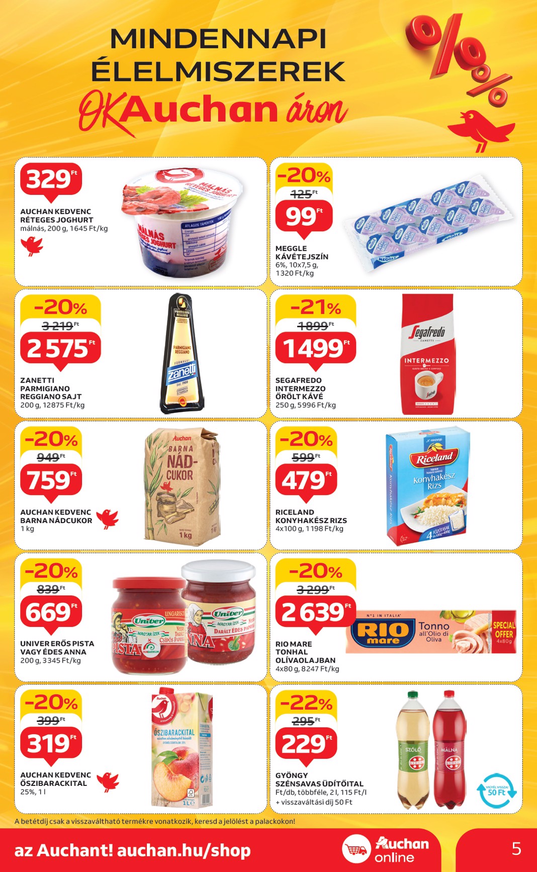 auchan - Auchan szupermarket akciós újság, érvényes 05.22. - 05.28. - page: 5