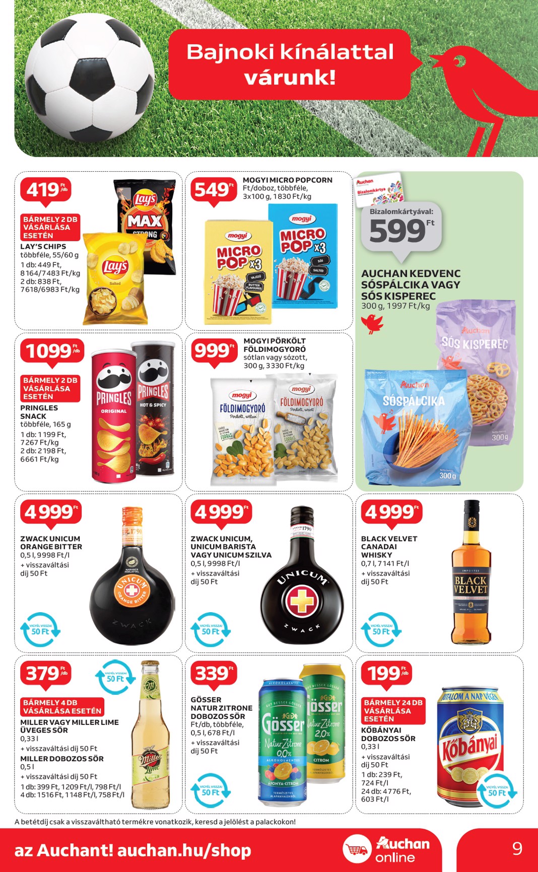 auchan - Auchan szupermarket akciós újság, érvényes 05.22. - 05.28. - page: 9