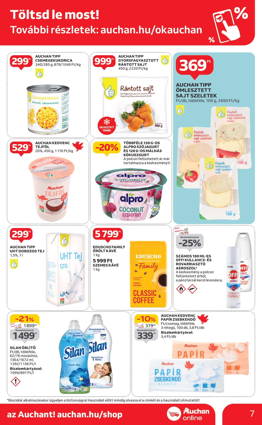 auchan - Auchan szupermarket akciós újság, érvényes 05.29. - 06.04. - page: 7