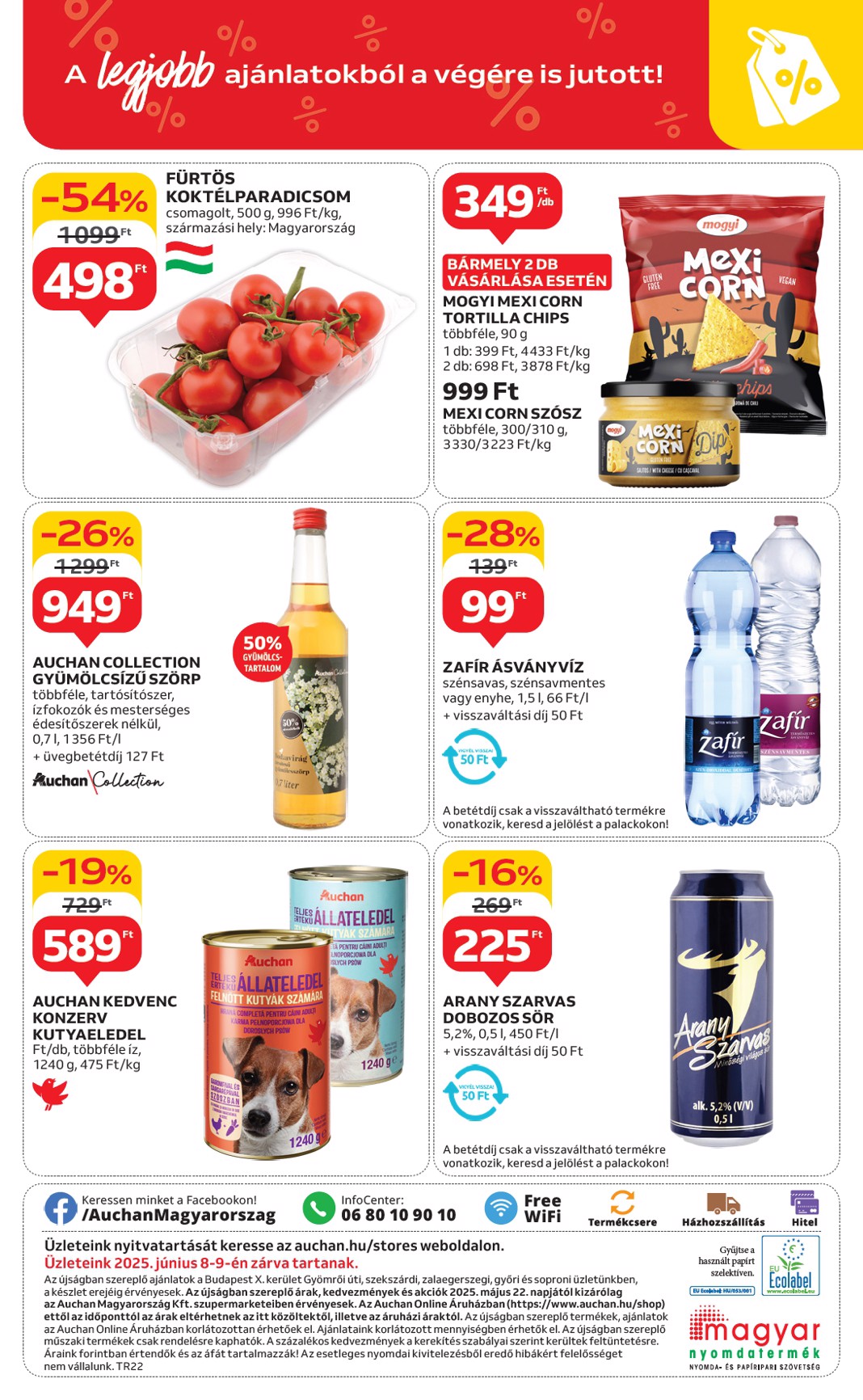 auchan - Auchan szupermarket akciós újság, érvényes 05.29. - 06.04. - page: 8