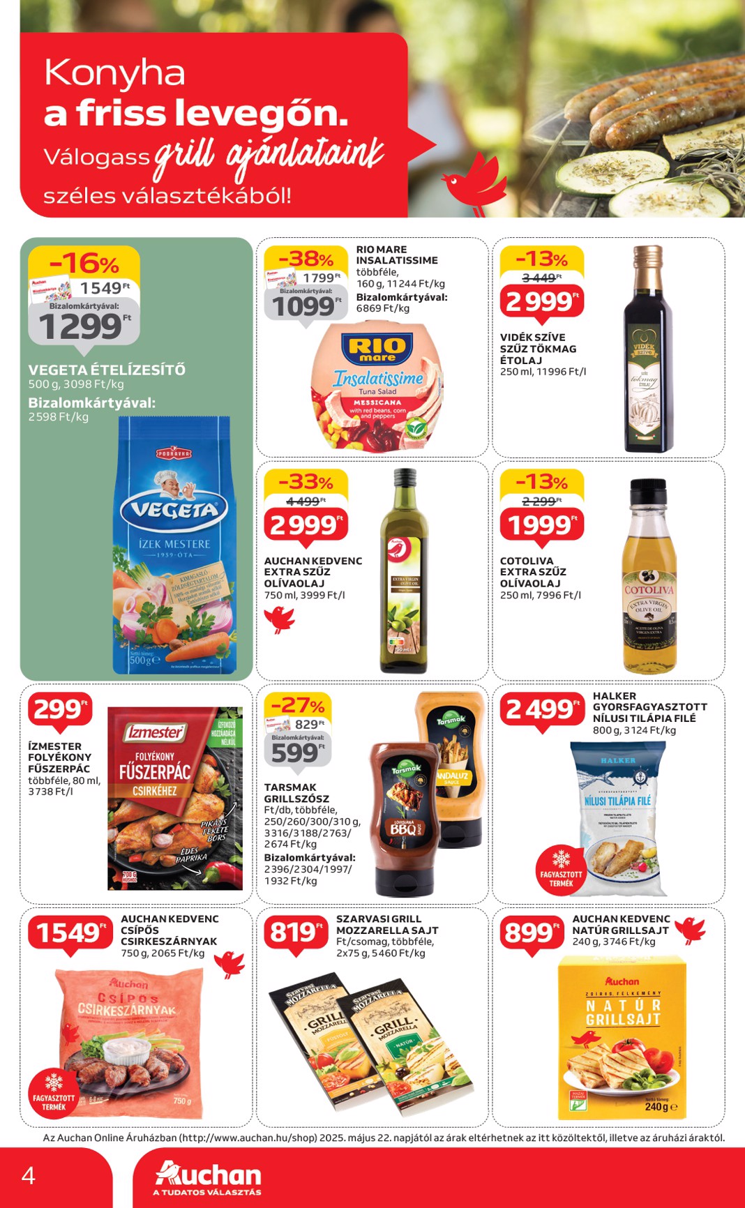 auchan - Auchan szupermarket akciós újság, érvényes 05.29. - 06.04. - page: 4