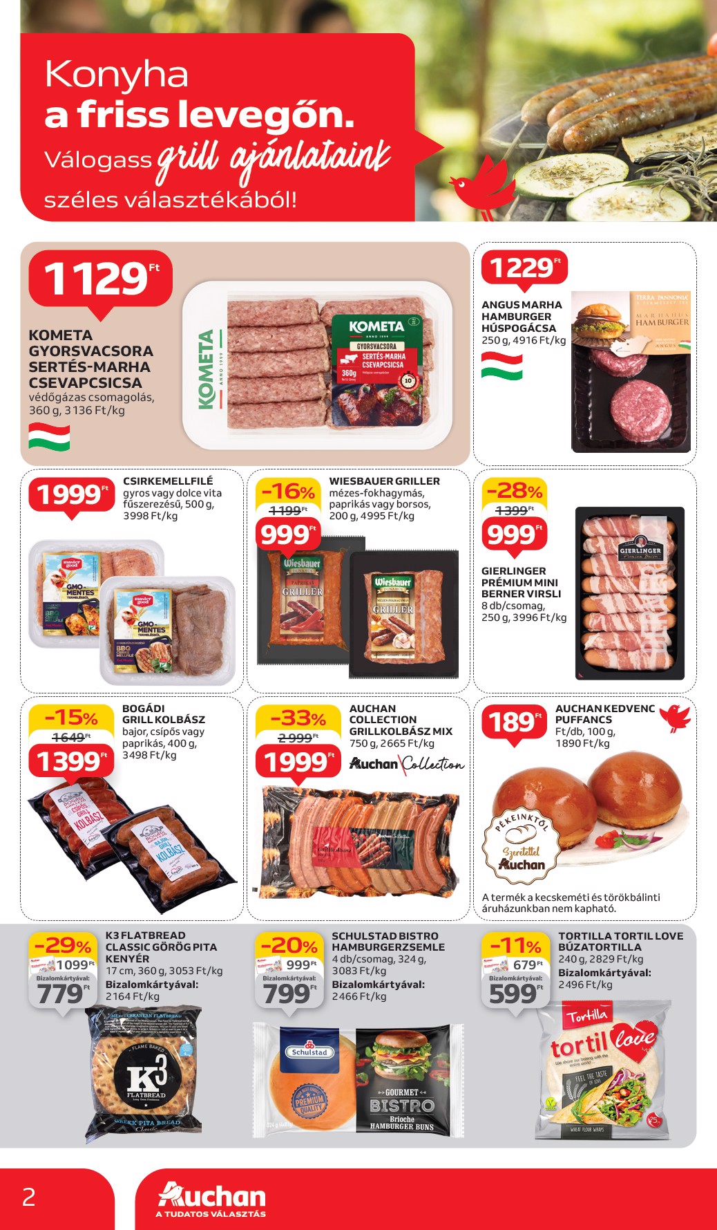 auchan - Auchan - Grill ajánlataink akciós újság, érvényes 05.29. - 06.11. - page: 2
