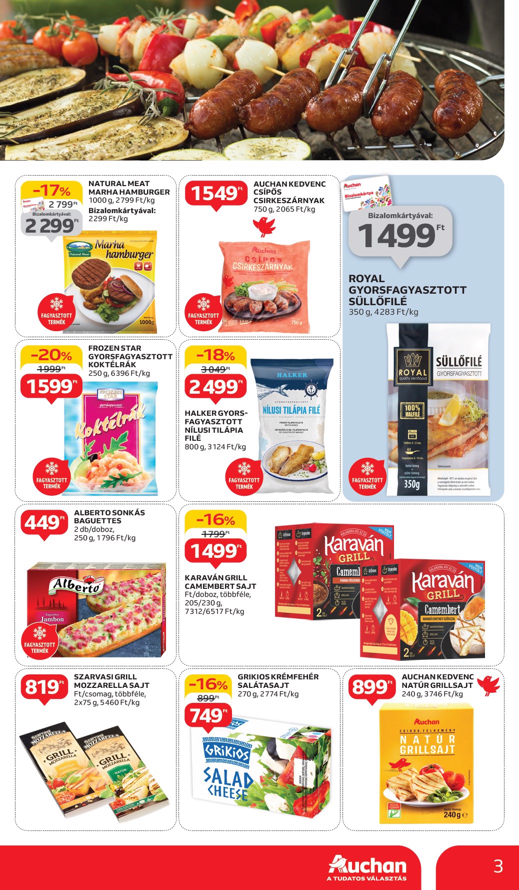 auchan - Auchan - Grill ajánlataink akciós újság, érvényes 05.29. - 06.11. - page: 3