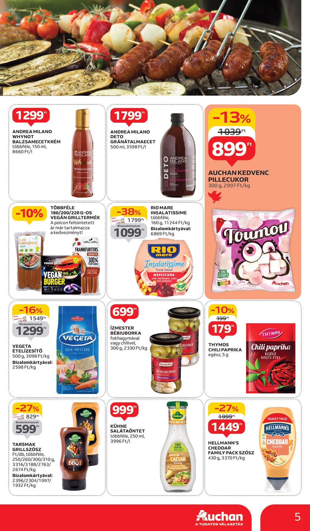 auchan - Auchan - Grill ajánlataink akciós újság, érvényes 05.29. - 06.11. - page: 5