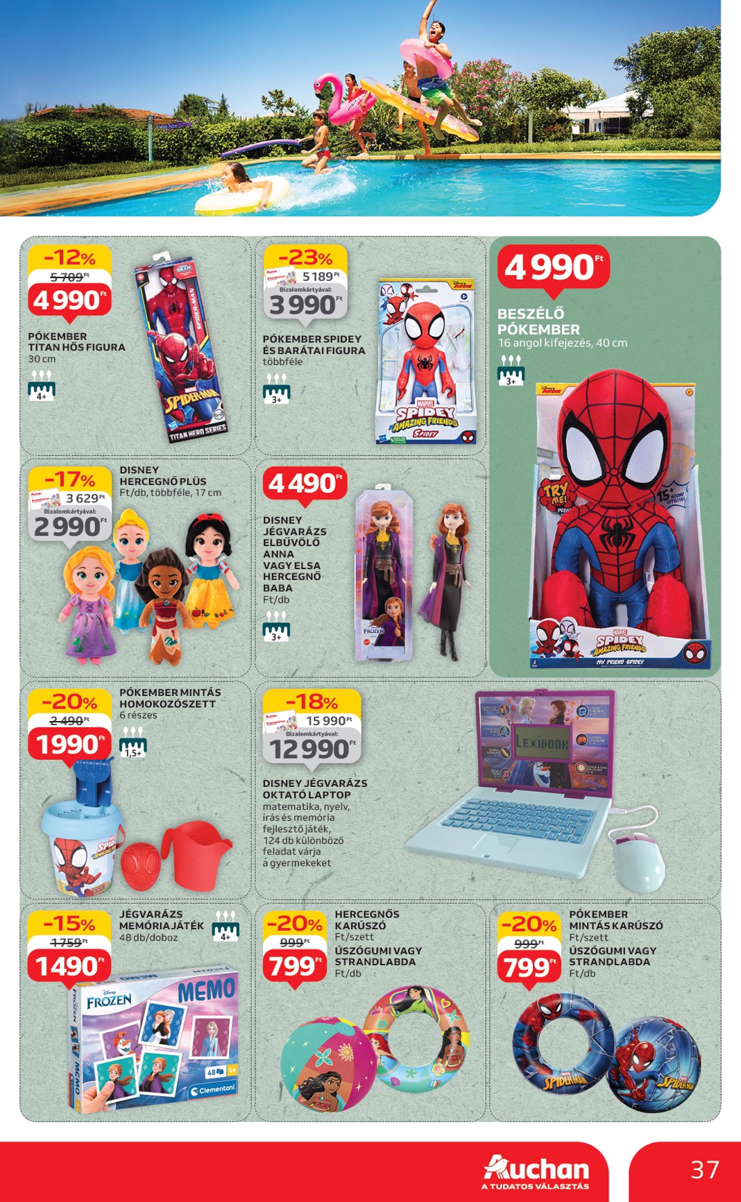 auchan - Auchan Hipermarket akciós újság, érvényes 06.12. - 06.18. - page: 37