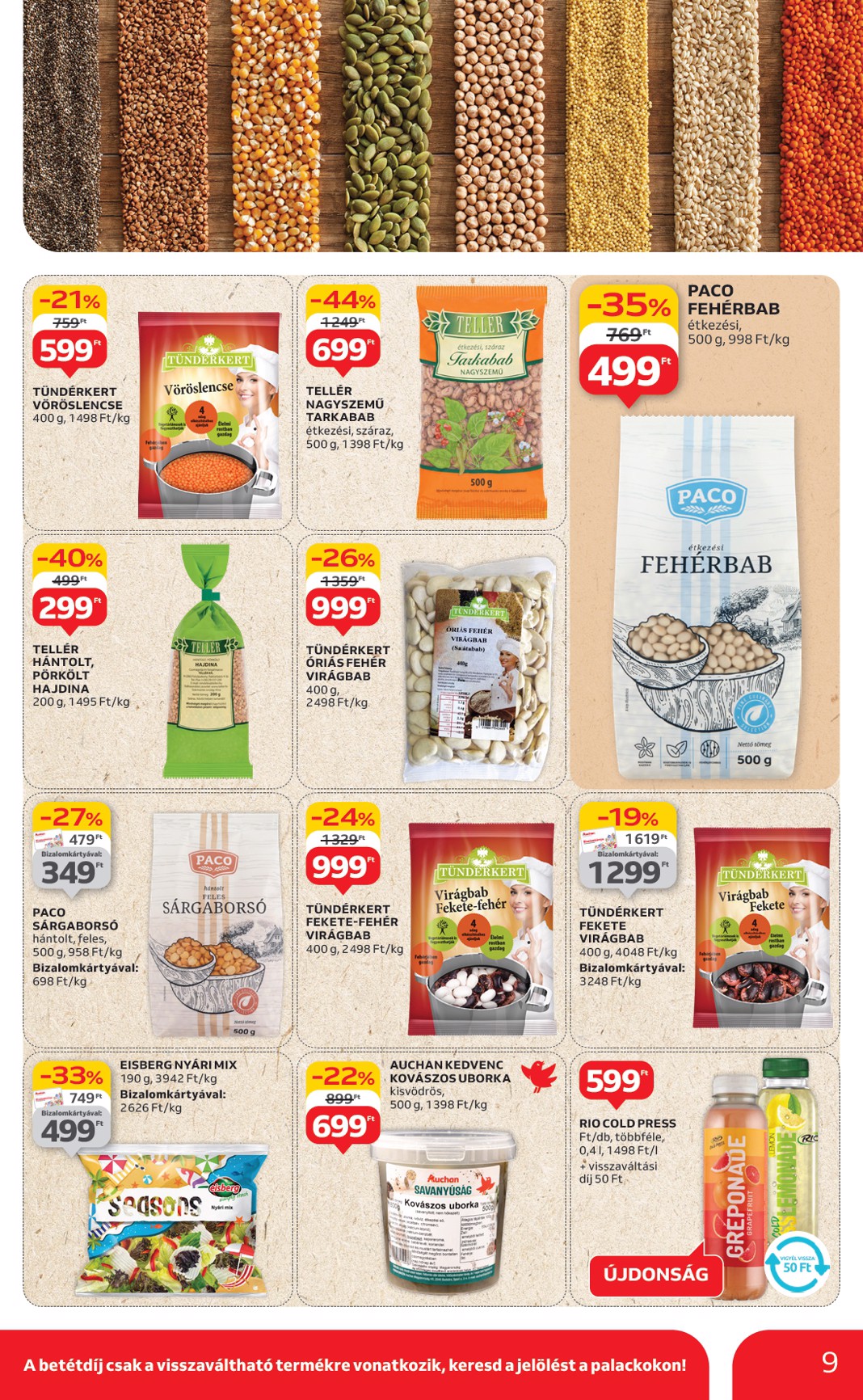 auchan - Auchan Hipermarket akciós újság, érvényes 06.12. - 06.18. - page: 9
