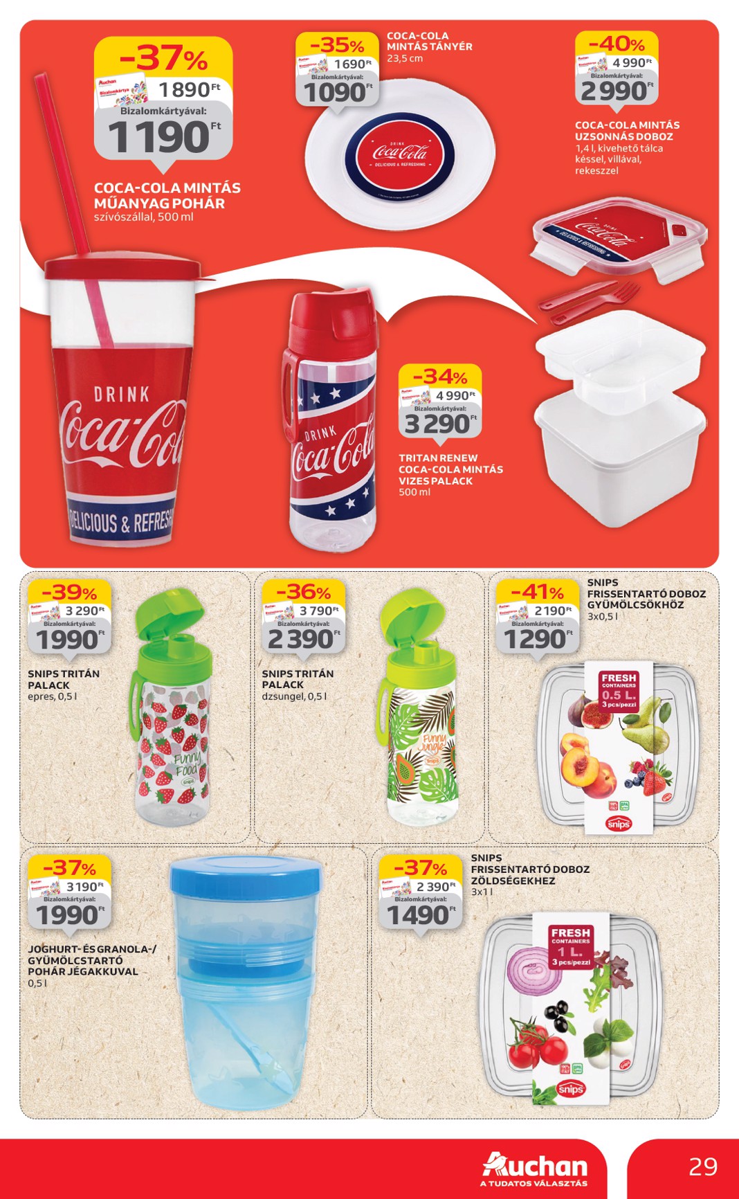 auchan - Auchan Hipermarket akciós újság, érvényes 06.12. - 06.18. - page: 29