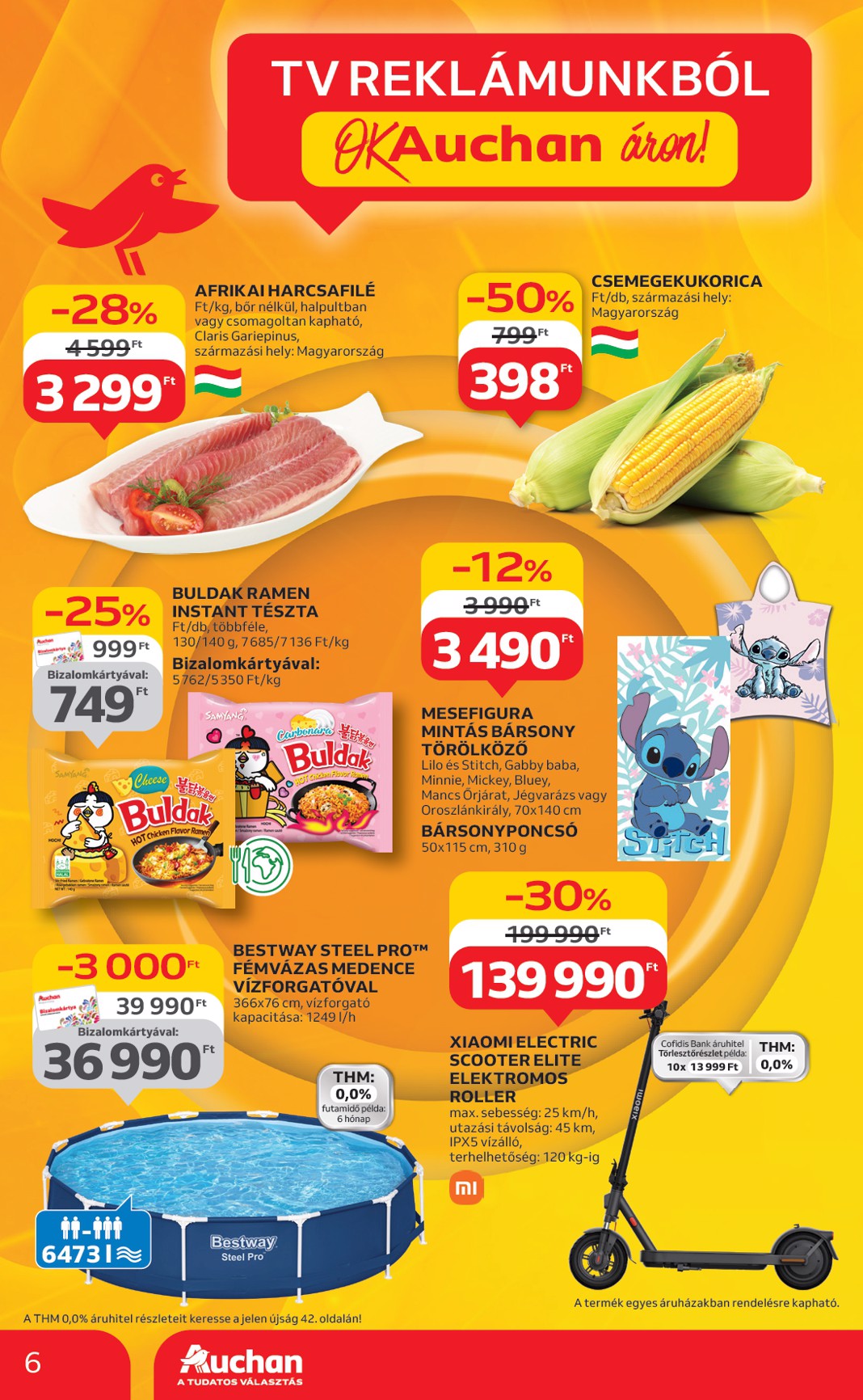 auchan - Auchan Hipermarket akciós újság, érvényes 06.12. - 06.18. - page: 6