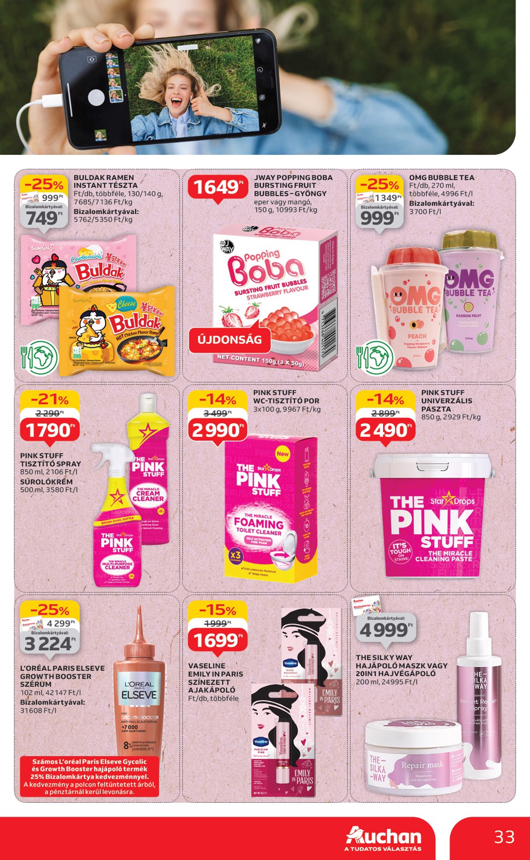 auchan - Auchan Hipermarket akciós újság, érvényes 06.12. - 06.18. - page: 33