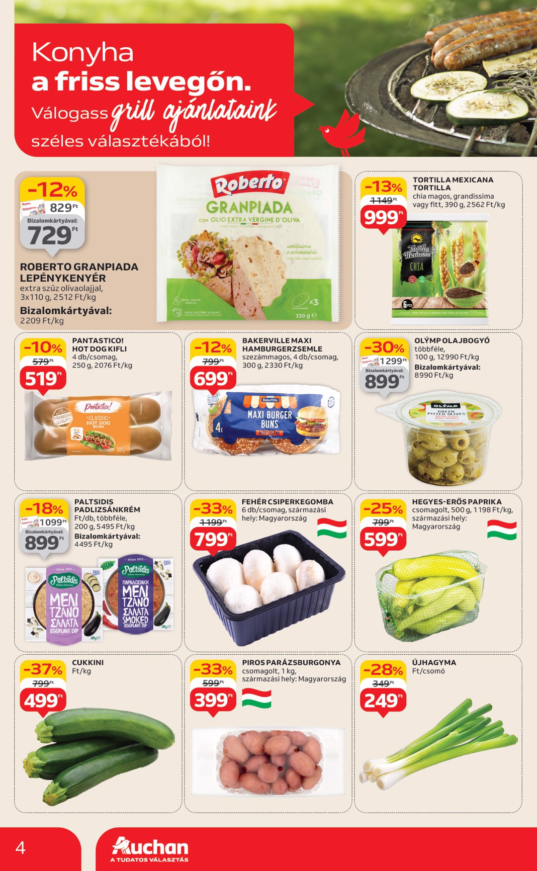 auchan - Auchan - Grill ajánlataink akciós újság, érvényes 06.12. - 06.25. - page: 4