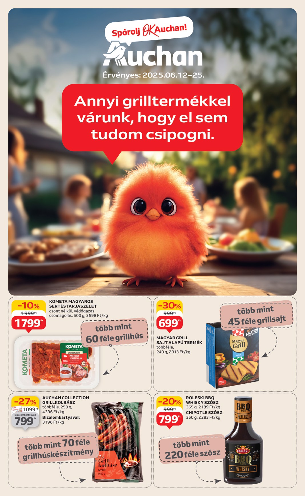 auchan - Auchan - Grill ajánlataink akciós újság, érvényes 06.12. - 06.25.