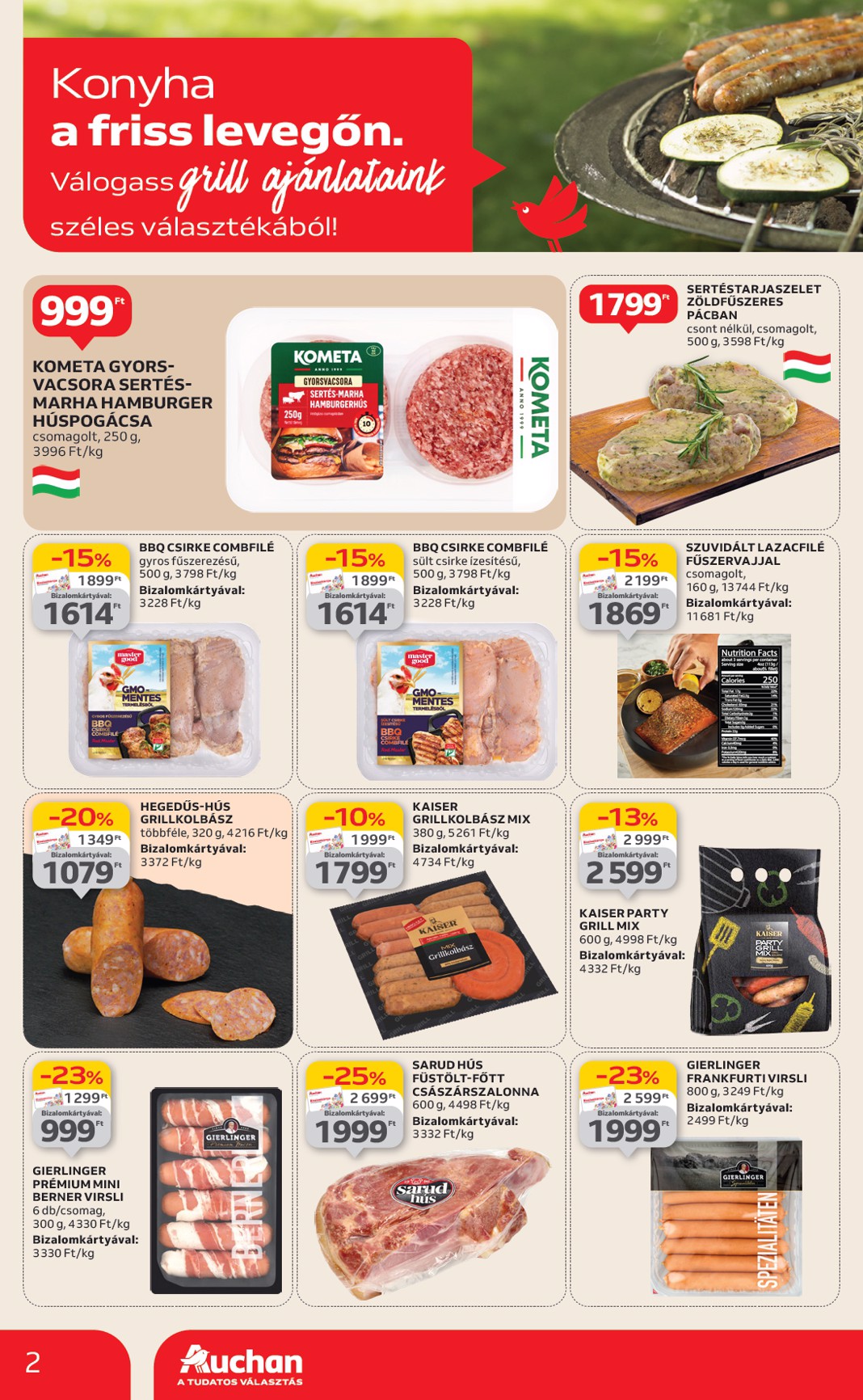auchan - Auchan - Grill ajánlataink akciós újság, érvényes 06.12. - 06.25. - page: 2