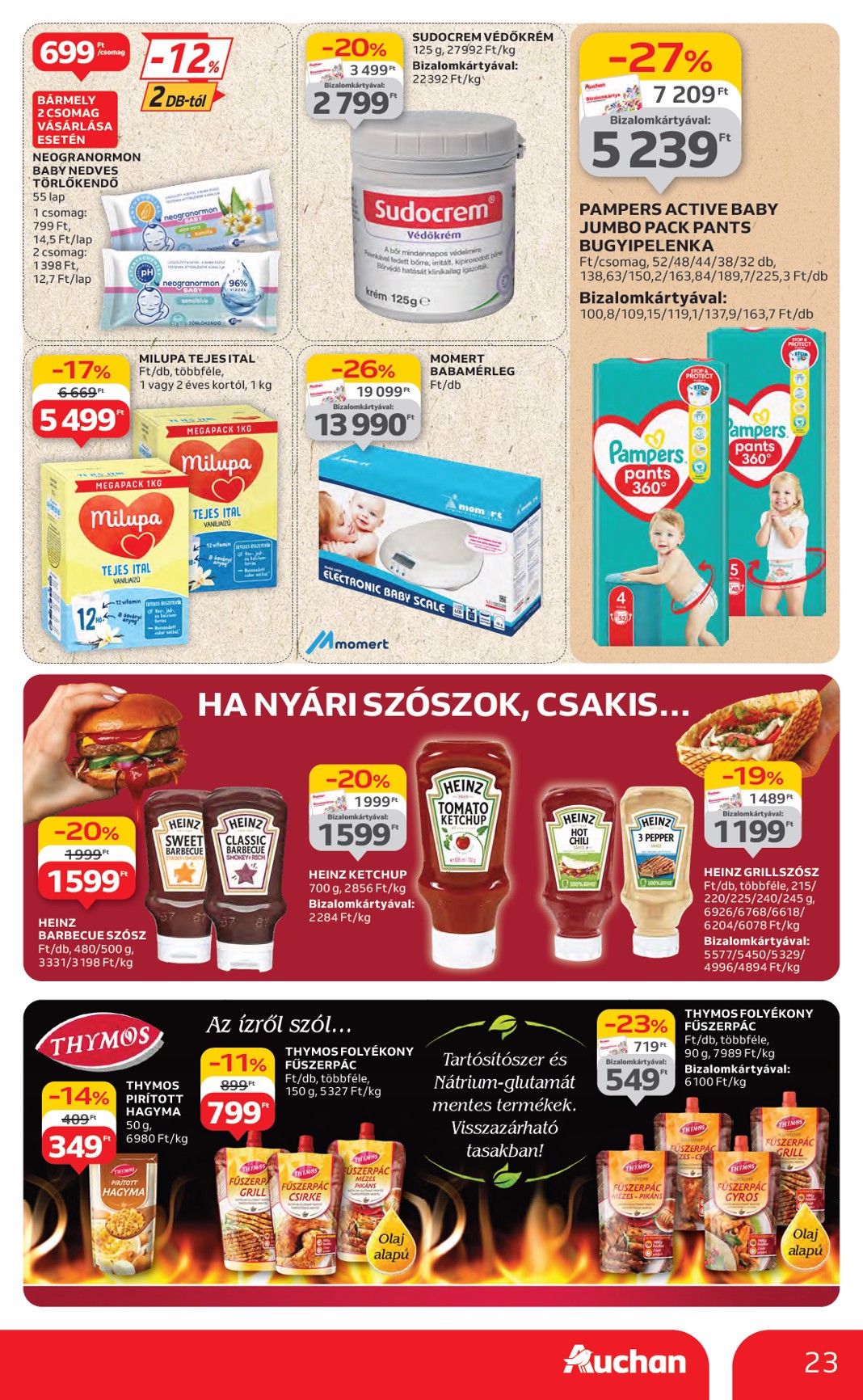 auchan - Auchan Hipermarket akciós újság, érvényes 06.19. - 06.25. - page: 23 auchan - Auchan Hipermarket akciós újság, érvényes 06.19. - 06.25. - page: 23
